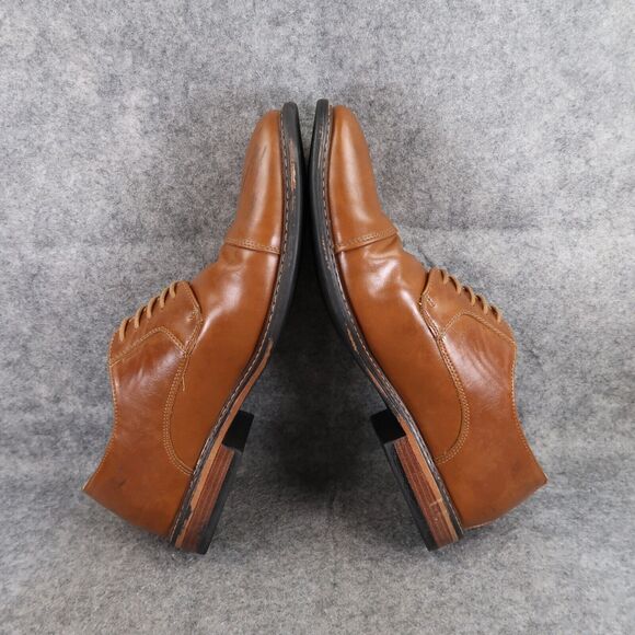 Dexter Shoes Mens 10 Oxford Derby Classic Cap Toe Formal Dress Brown Memory Foam - Picture 10 of 16